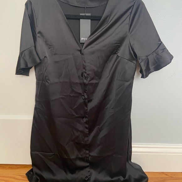 Nasty Gal Satin Mini Dress - Small, Size 4 - Picture 4 of 5